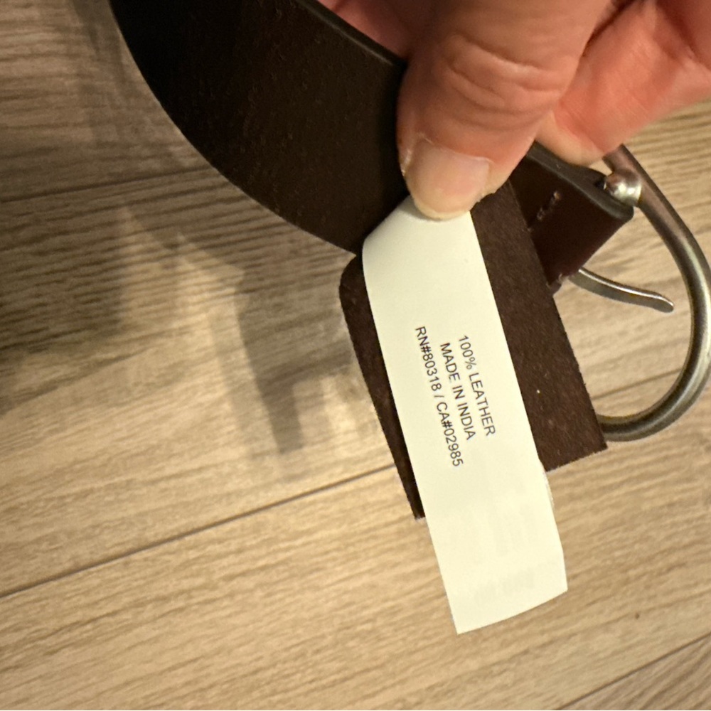 NWT Lucky Brand brown leather stud belt - Picture 5 of 7